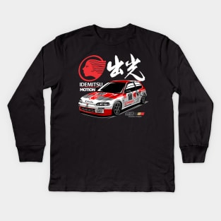 Honda Civic EG6 Idemitsu Motion Kids Long Sleeve T-Shirt